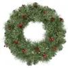 Image de Couronne de noël vert plastique h15xl60xl60cm