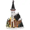 Image de Village de noël multicolores plastique h31xl16.5xl15cm