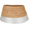 Image de Jupe de sapin de noël argent algue h26xl50xl50cm