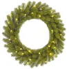 Image de Couronne de noël led vert plastique h12xl60xl60cm