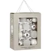 Image de Ensemble de boules de noël blanc verre h7xl7xl7cm
