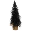 Image de Sapin de noël décoratif noir plastique h60xl32xl32cm