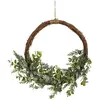 Image de Couronne de noël vert plastique h7xl45xl45cm