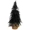 Image de Sapin de noël décoratif noir plastique h45xl25xl25cm