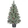 Image de Sapin de noël artificiel vert ciment h90xl48xl48cm