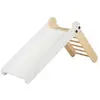 Image de Toboggan pliable en bois - naturel/blanc