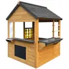 Image de Maisonnette enfant en bois, marron/anthracite