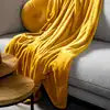 Image de Plaid jaune 140x180 cm