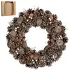 Image de Couronne de noël pêche pinède h10xl50xl50cm