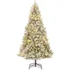 Image de Sapin de Noël artificiel illuminé Nagoya Vert Plastique H210