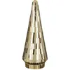 Image de Sapin de noël décoratif doré verre h33xl13xl13cm