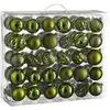 Image de Ensemble de boules de Noël Brun foncé Plastique H7xl7xL7cm