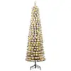 Image de Sapin de noël artificiel vert fer h155xl48xl48cm