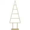 Image de Sapin de noël décoratif doré fer h90xl12xl34cm