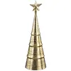 Image de Sapin de noël décoratif doré aluminium h36xl11xl11cm