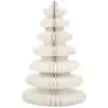 Image de Sapin de noël décoratif blanc papier h152xl104xl104cm