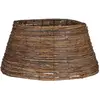Image de Panier de sapin de noël brun bois de saule h26xl55xl55cm
