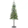 Image de Sapin de Noël artificiel illuminé Lodge Vert Plastique H155