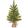 Image de Sapin de noël artificiel illuminé vert plastique h60xl44xl44cm
