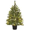 Image de Sapin de noël artificiel vert plastique h90xl55xl55cm