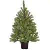 Image de Sapin de noël artificiel vert plastique h90xl55xl55cm