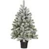 Image de Sapin de noël artificiel vert plastique h90xl55xl55cm