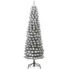 Image de Sapin de noël artificiel vert plastique h185xl53xl53cm