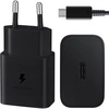 Image de Samsung Adaptateur secteur original avec câble USB-C - Chargeur - Connexion USB-C et USB - Charge rapide - 15 Watt - 1 mètre - Noir