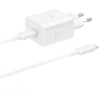 Image de Samsung Adaptateur secteur original avec câble USB-C - Chargeur - Connexion USB-C et USB - Charge rapide - 45 Watt - 1,8 mètres - Blanc