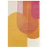 Image de Tapis moderne tissé plat jaune 200x290 cm