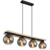 Image de Suspension métal noir mat, 4x E27
