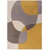 Image de Tapis de salon en laine jaune 120x170 cm