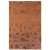 Image de Tapis salon et chambre moderne tissé plat 140x200 cm Rouge