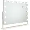 Image de Miroir Lumineux 15 LED Réglable Métal 64x54,5x12cm Blanc