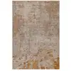 Image de Tapis de salon moderne orange 120x170 cm