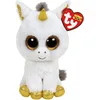 Image de TY Glubschis - Pegasus licorne, blanc/doré - Beanie Boos - 15 cm