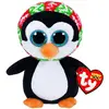Image de TY Beanie Boos S 15 cm Glubschi Pingouin Penelope Peluche pailletée Noël