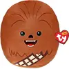 Image de TY Squish-A-Boos Star Wars Chewbacca coussin douillet, 20 cm, coussin doux en peluche, broderies détaillées, cadeau parfait pour les fans de Star Wars