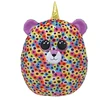 Image de Ty Squish-a-Boos GISELLE - léopard arc-en-ciel avec corne 22 cm