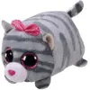 Image de Ty Teeny Ty Cassie chat en peluche gris 10 cm