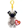 Image de Ty Beanie Bellies Izzy dog 8.5cm porte-clés en peluche 43104
