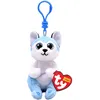 Image de Ty Beanie Babies Bellies Clip Thunder Husky, 10cm
