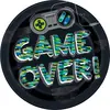 Image de Paquet de 8 Assiettes RONDES Gamer Ã¸ 22,9 cm