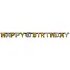 Image de Guirlande Lettres - Foil Happy Birthday 60 Sparkling Celebration DorÃ©e - 213 x 16.2 cm