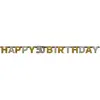 Image de Guirlande Lettres - Foil Happy Birthday 50 Sparkling Celebration DorÃ©e - 213 x 16.2 cm