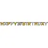 Image de Guirlande Lettres - Foil Happy Birthday 30 Sparkling Celebration DorÃ©e - 213 x 16.2 cm