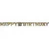 Image de Guirlande Lettres - Foil Happy Birthday 18 Sparkling Celebration Silver & DorÃ©e - 213 x 16.2 cm