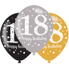 Image de Ballons 18 ans Sparkling Celebrations x6