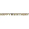 Image de Guirlande Lettres - Foil Happy Birthday Sparkling Celebrations DorÃ©e - 213 x 16.2 cm