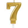 Image de Bougie Anniversaire Or - Chiffre 7